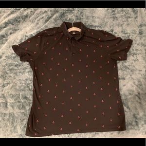 Black Red Anchor Polo size XL